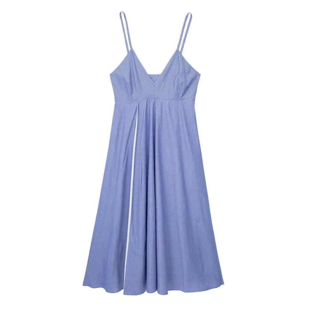 POPLIN MIDI DRESS - PRIBO