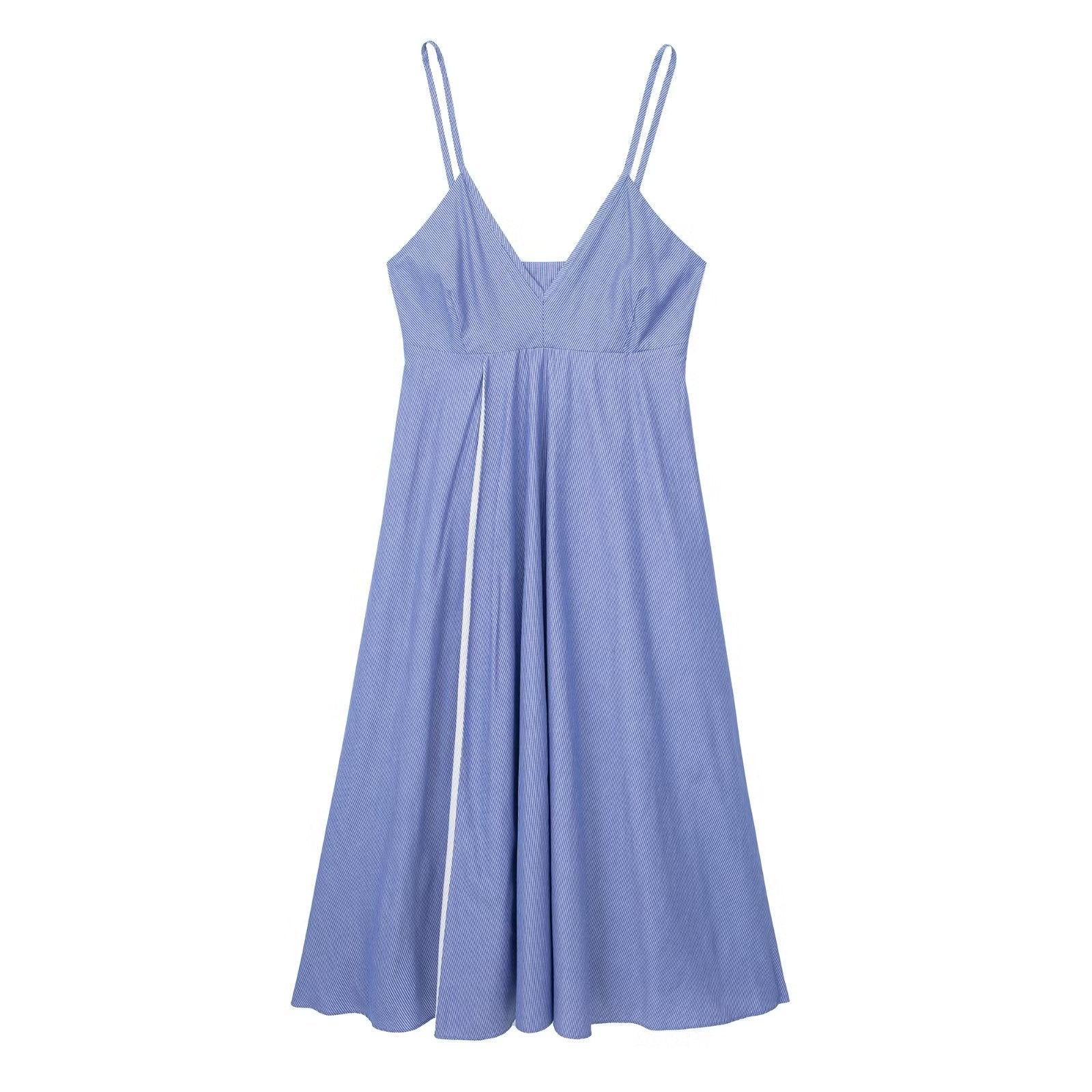 POPLIN MIDI DRESS - PRIBO
