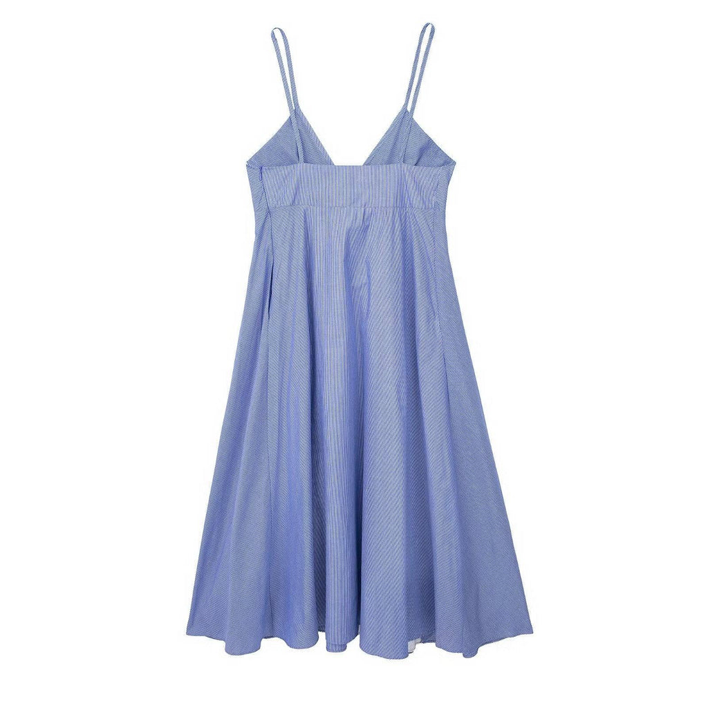 POPLIN MIDI DRESS - PRIBO