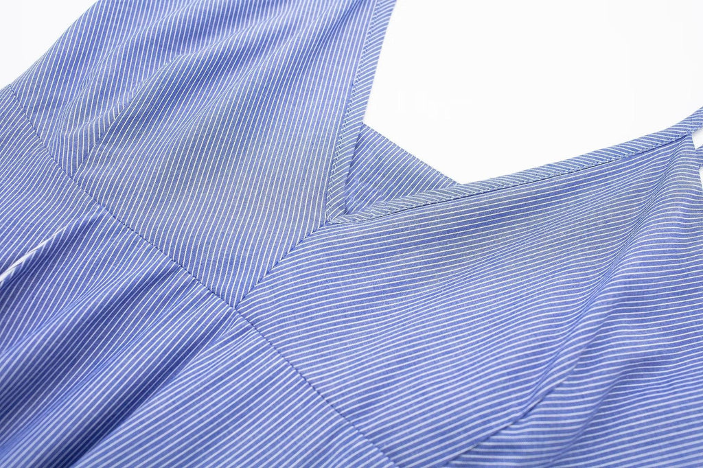 POPLIN MIDI DRESS - PRIBO