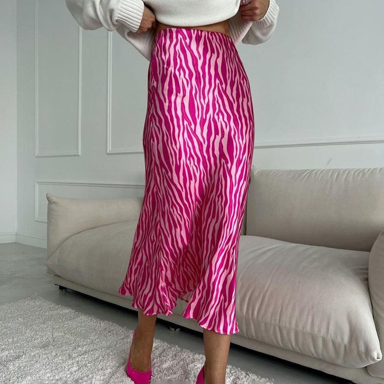 PRINTED A LINE SKIRT - PRIBO