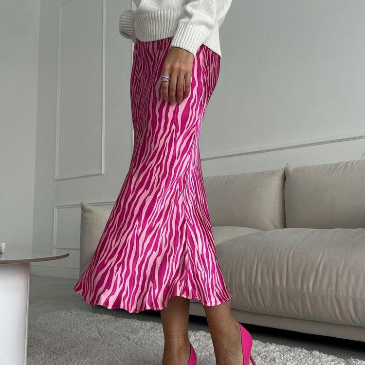 PRINTED A LINE SKIRT - PRIBO
