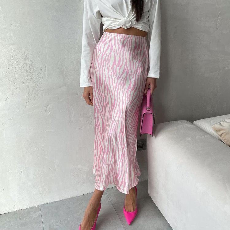 PRINTED A LINE SKIRT - PRIBO