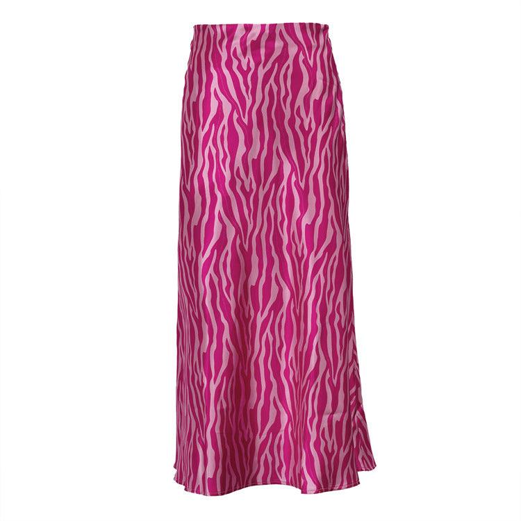 PRINTED A LINE SKIRT - PRIBO