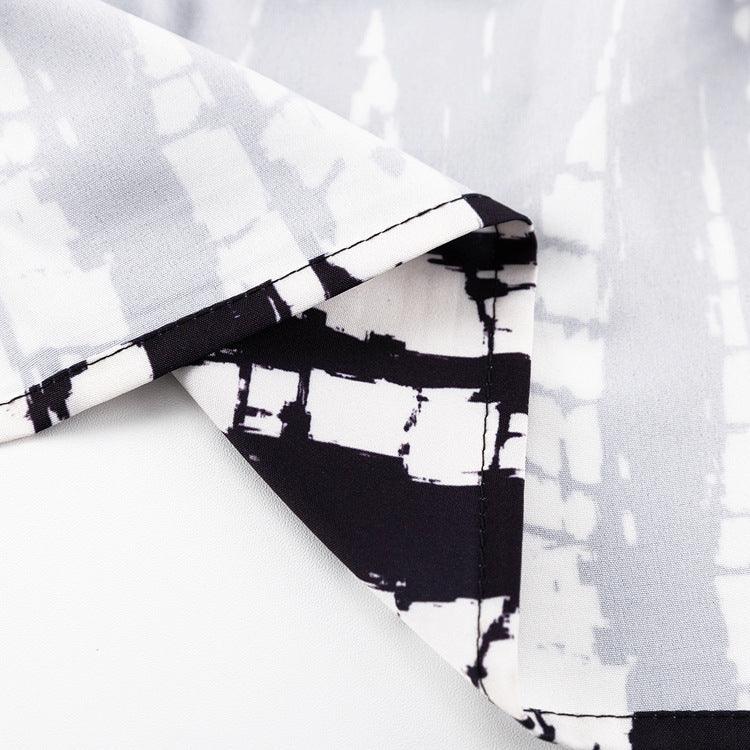 PRINTED BACKLESS DRESS - PRIBO