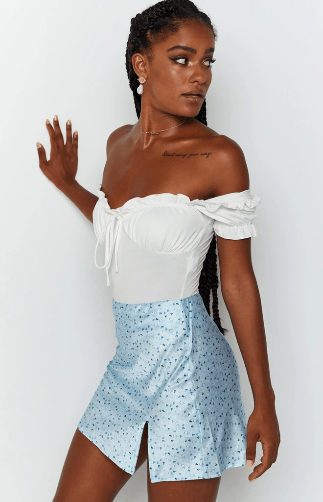 PRINTED MINI SKIRT - PRIBO