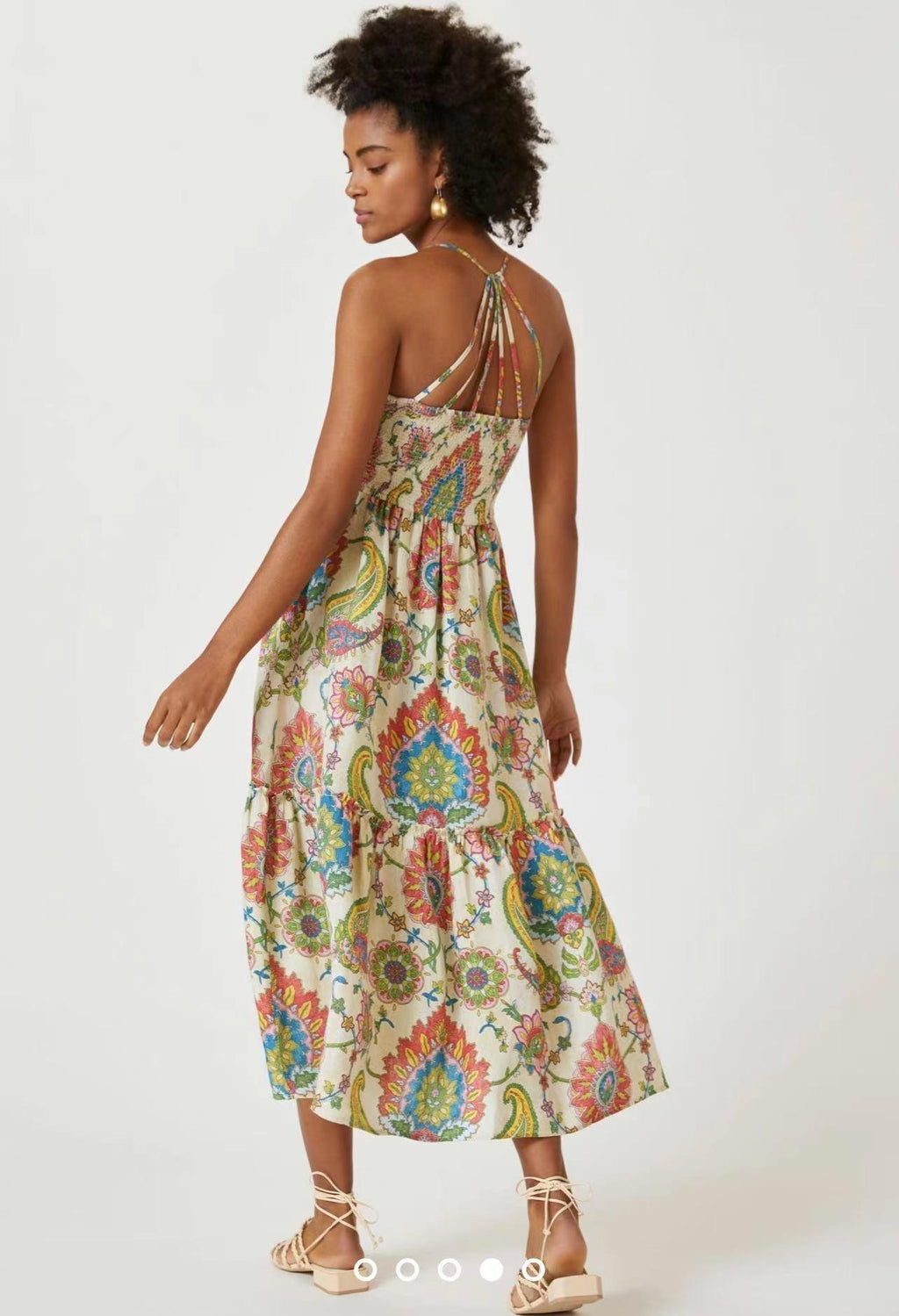 PRINTED TIE DRESS - PRIBO