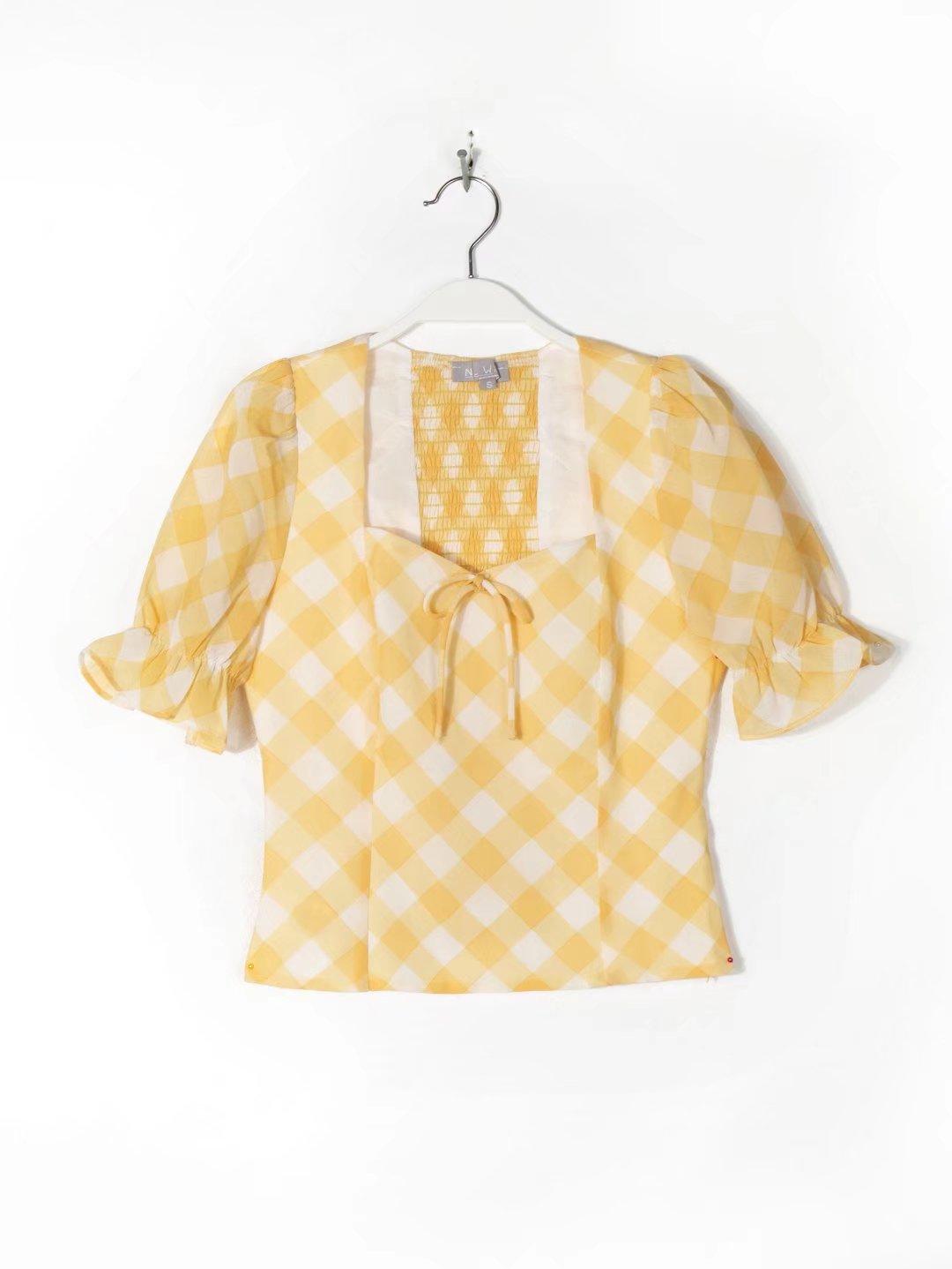 PRINTED YELLOW TOP - PRIBO