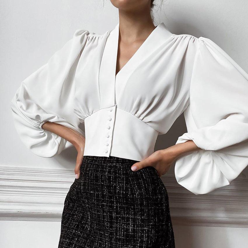 PUFF SLEEVE BLOUSE - PRIBO