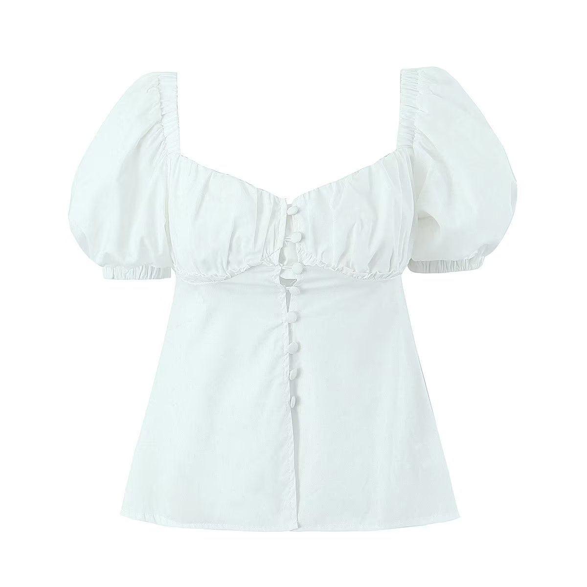PUFF SLEEVE TOP - PRIBO