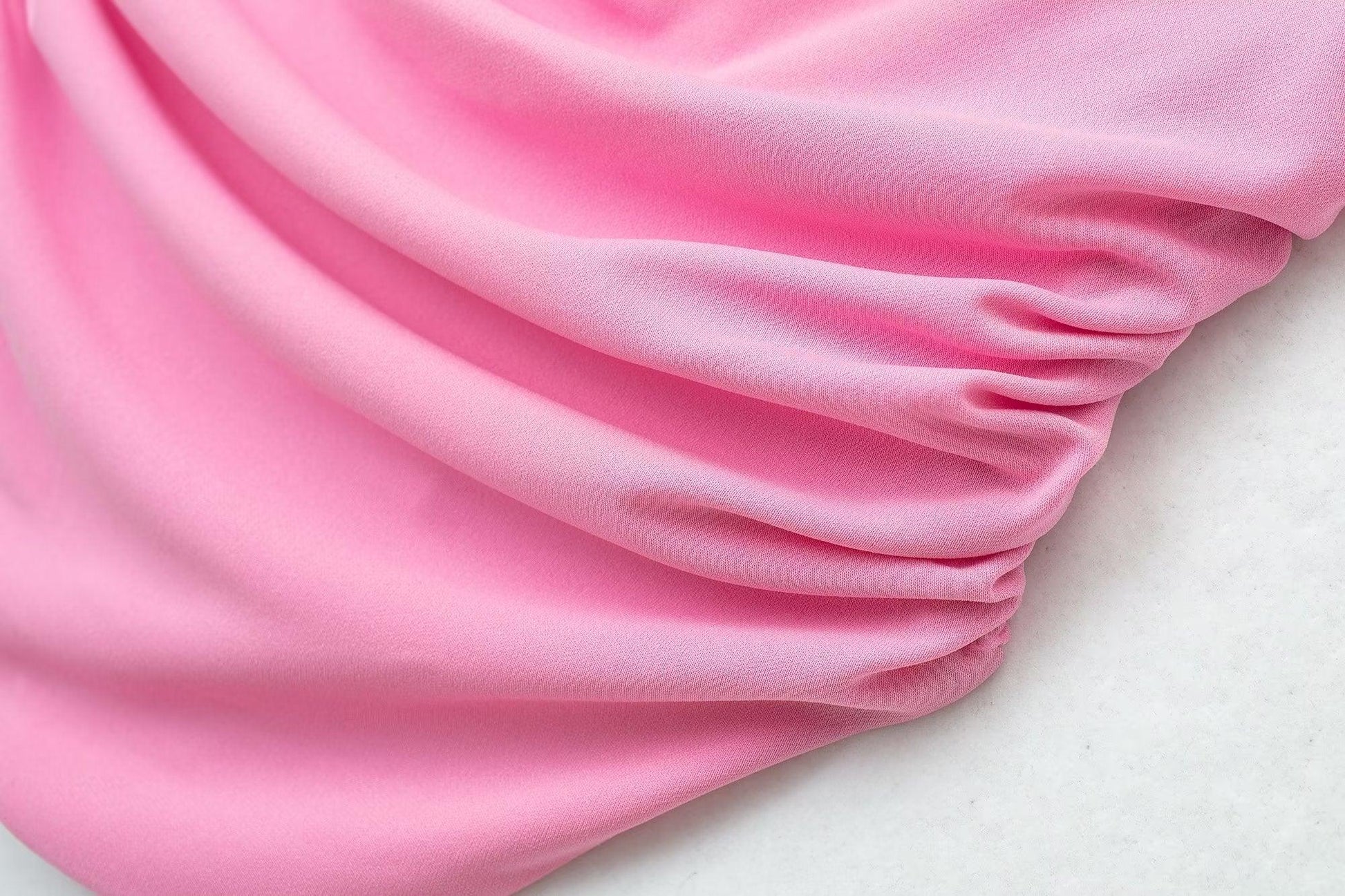 RUCHED PINK TOP - PRIBO