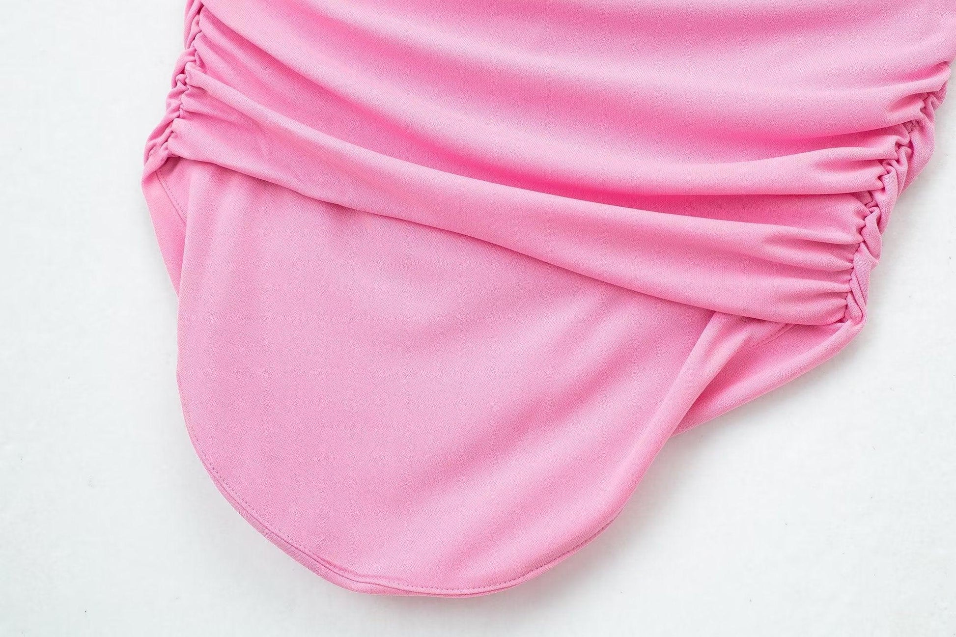 RUCHED PINK TOP - PRIBO