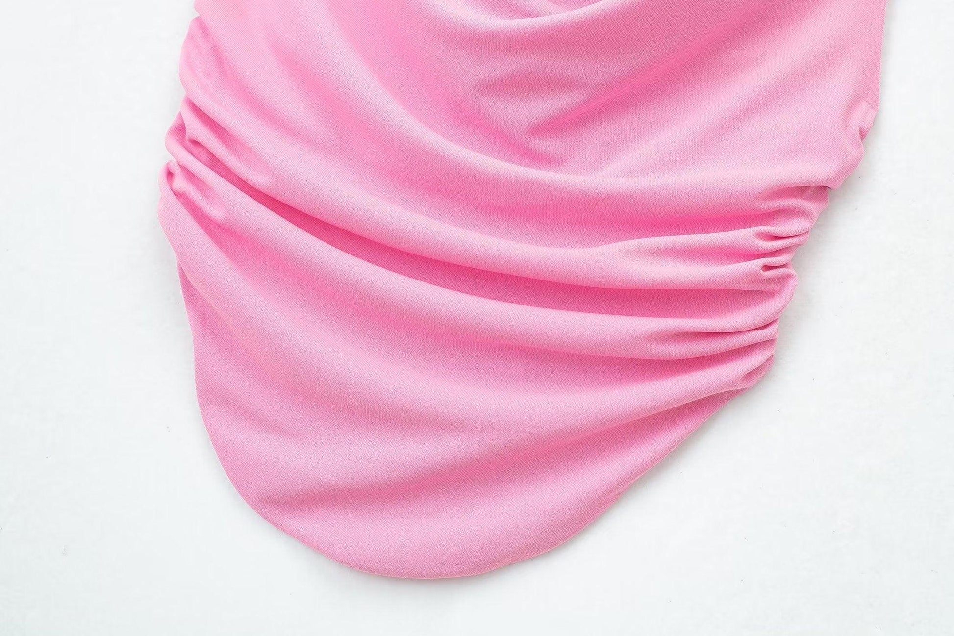 RUCHED PINK TOP - PRIBO