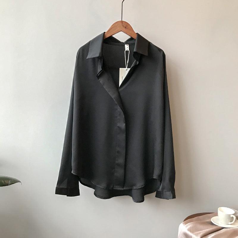 SATIN BLOUSE - PRIBO