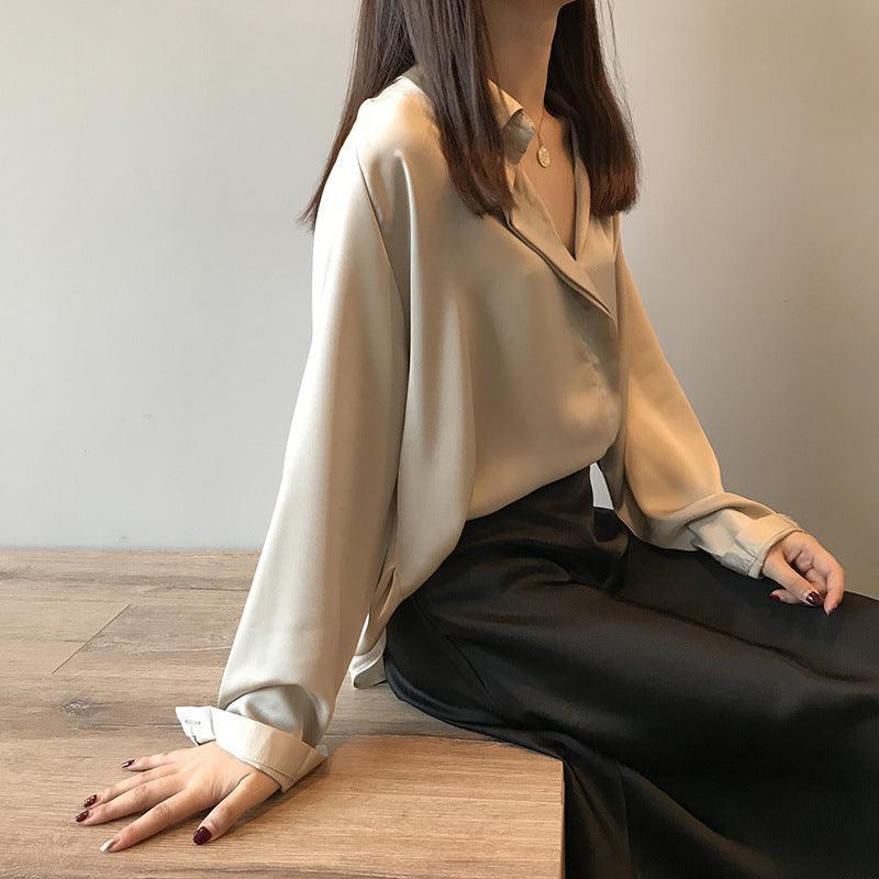 SATIN BLOUSE - PRIBO
