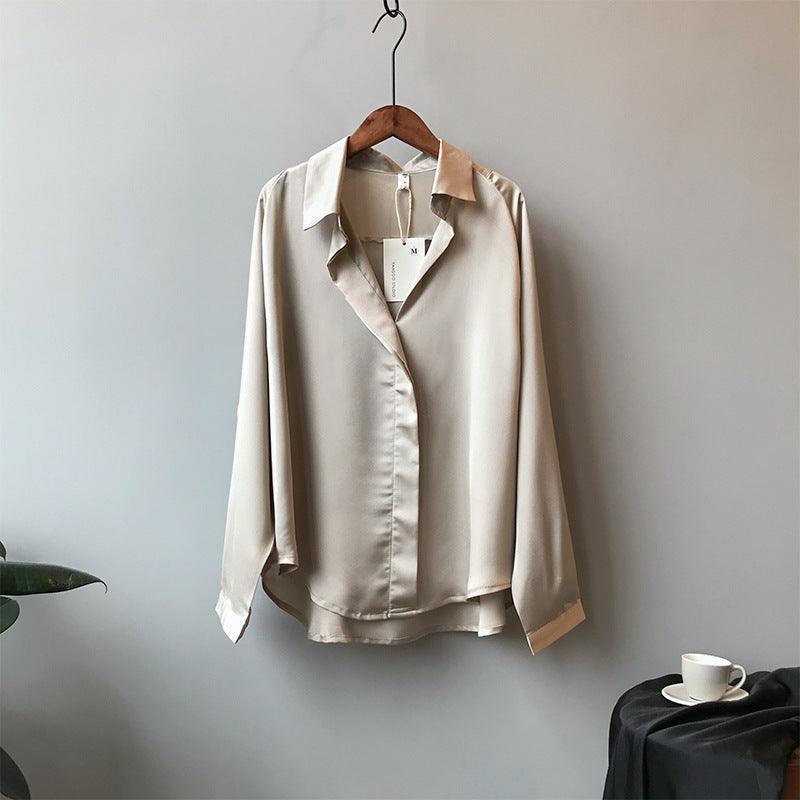 SATIN BLOUSE - PRIBO