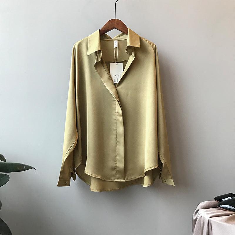SATIN BLOUSE - PRIBO