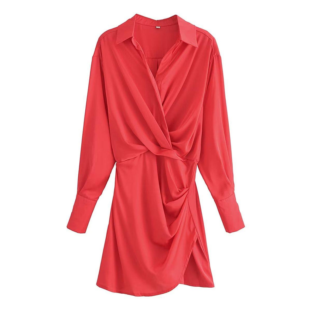SATIN DRESS - PRIBO
