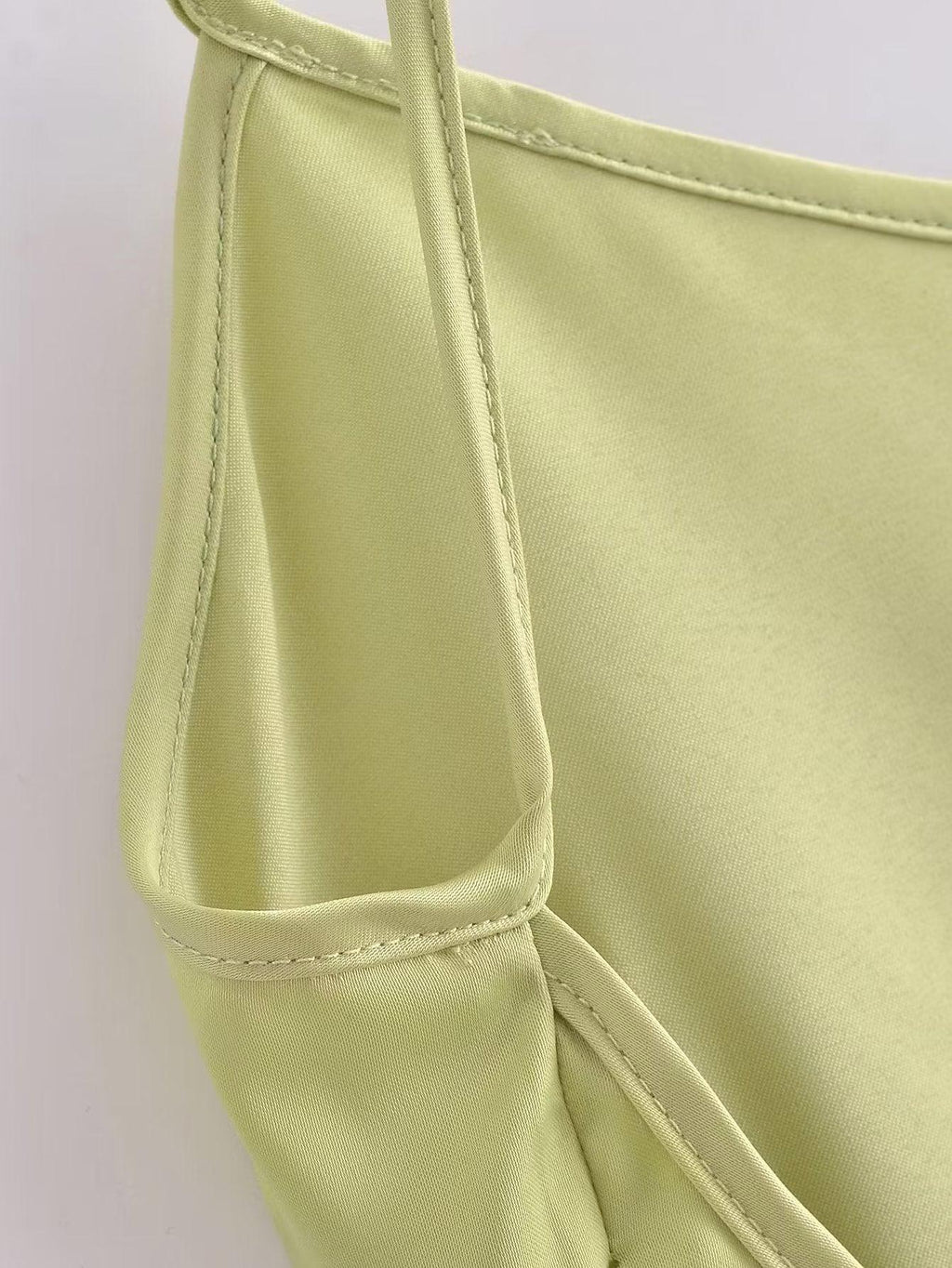 SATIN MAXI DRESS - PRIBO