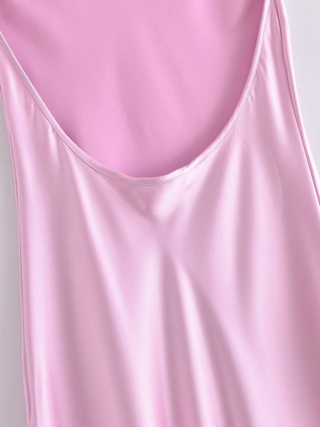 SATIN MAXI DRESS - PRIBO