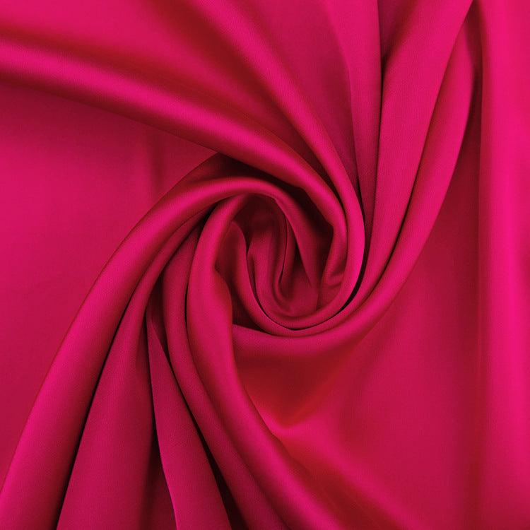 SATIN PINK BACKLESS DRESS - PRIBO