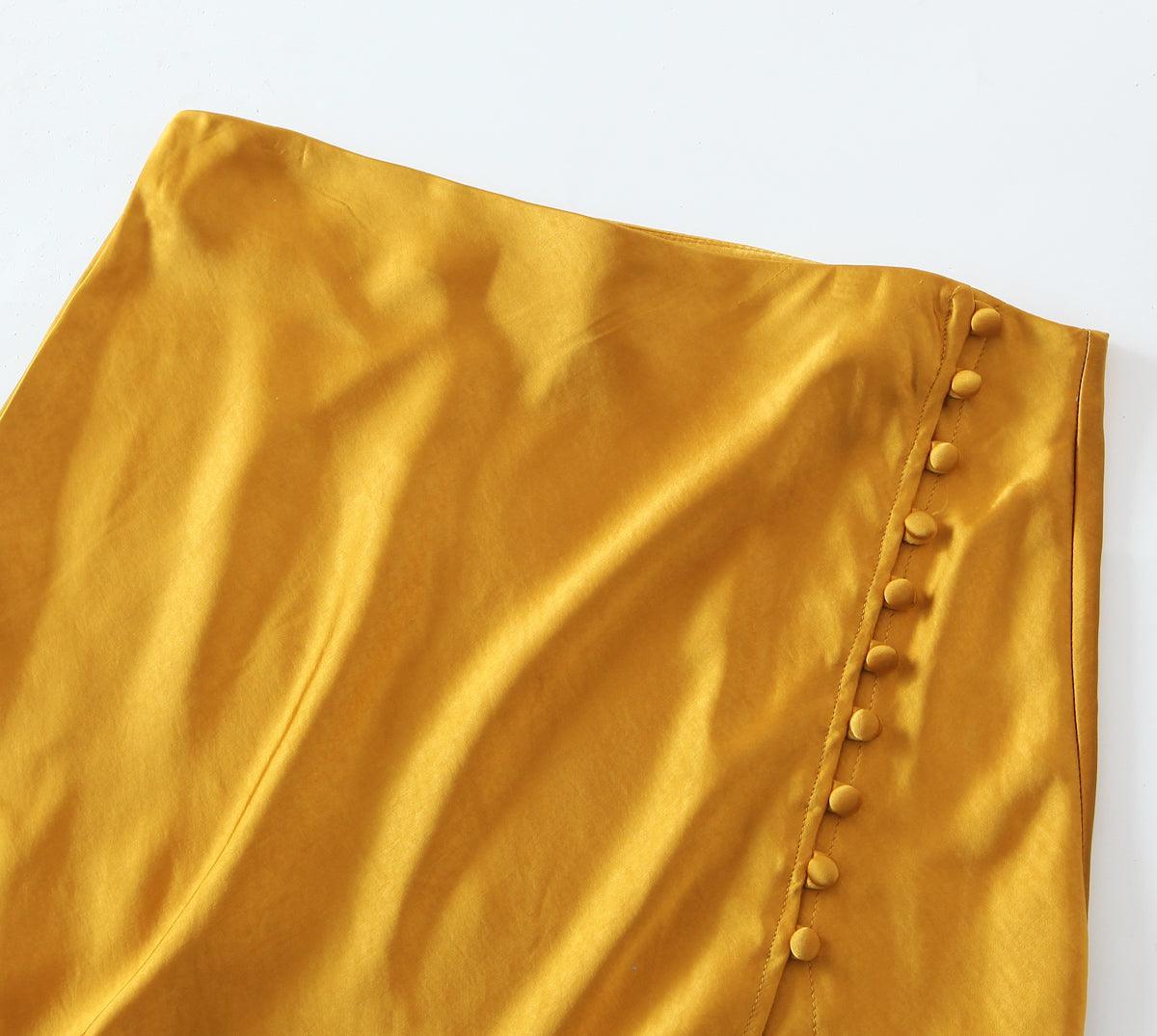 SATIN SKIRT - PRIBO