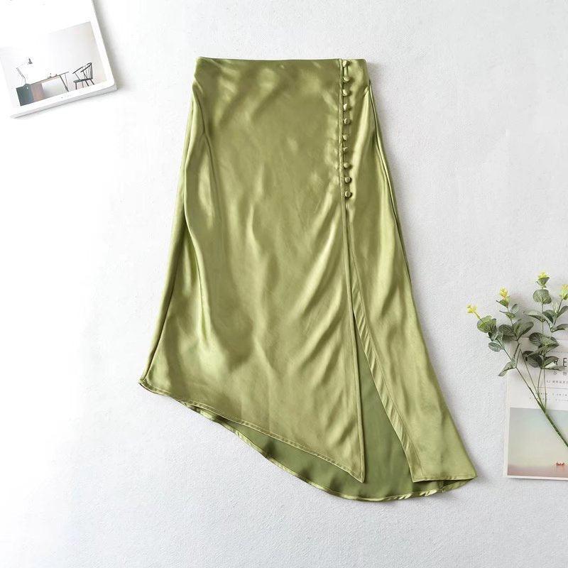 SATIN SKIRT - PRIBO