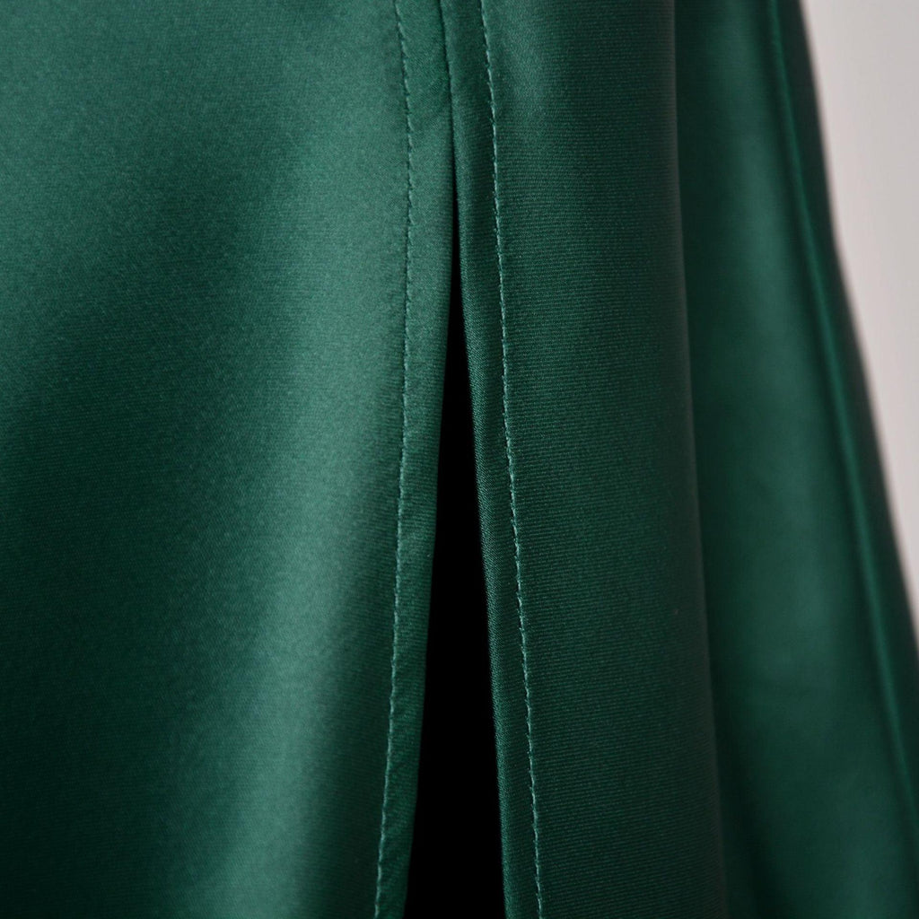 SATIN SPLIT SKIRT - PRIBO