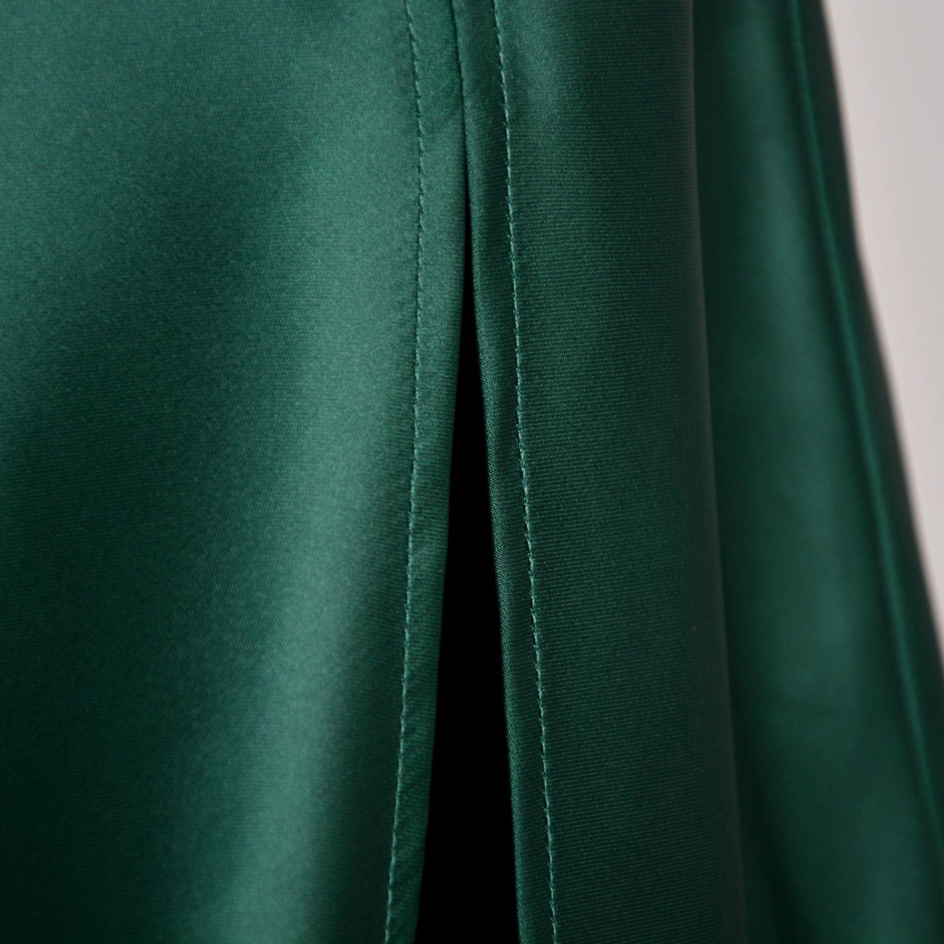 SATIN SPLIT SKIRT - PRIBO