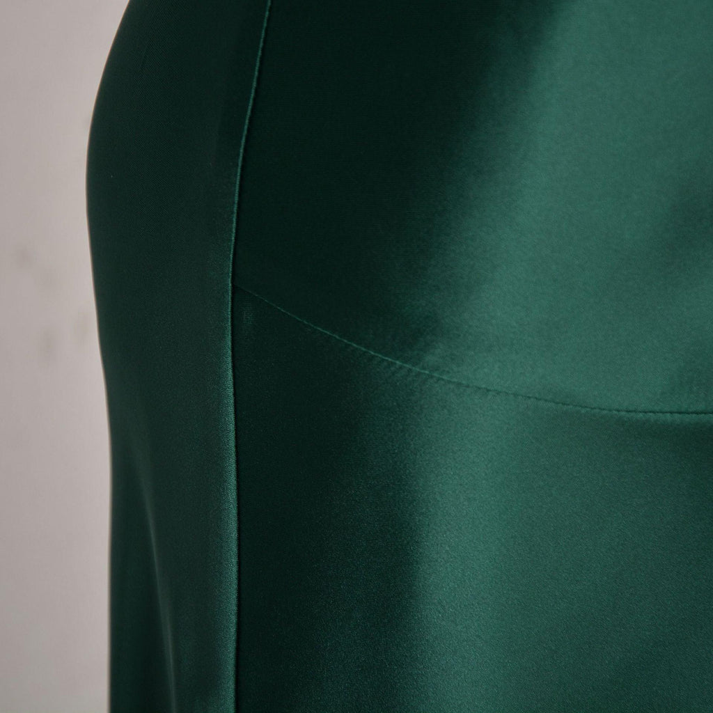 SATIN SPLIT SKIRT - PRIBO