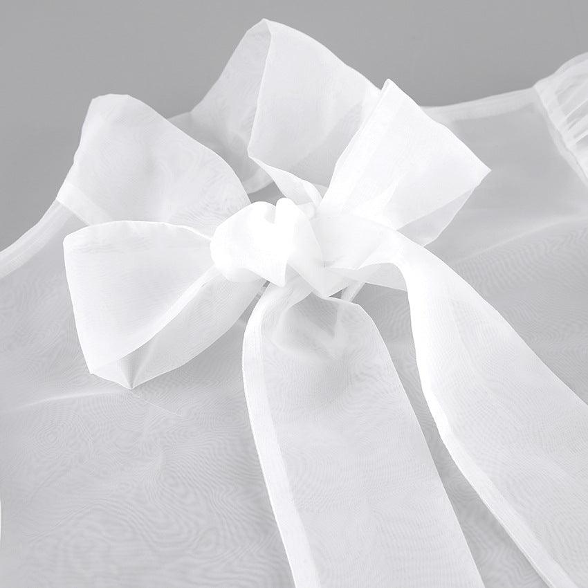 SHEER LANTERN BLOUSE - PRIBO