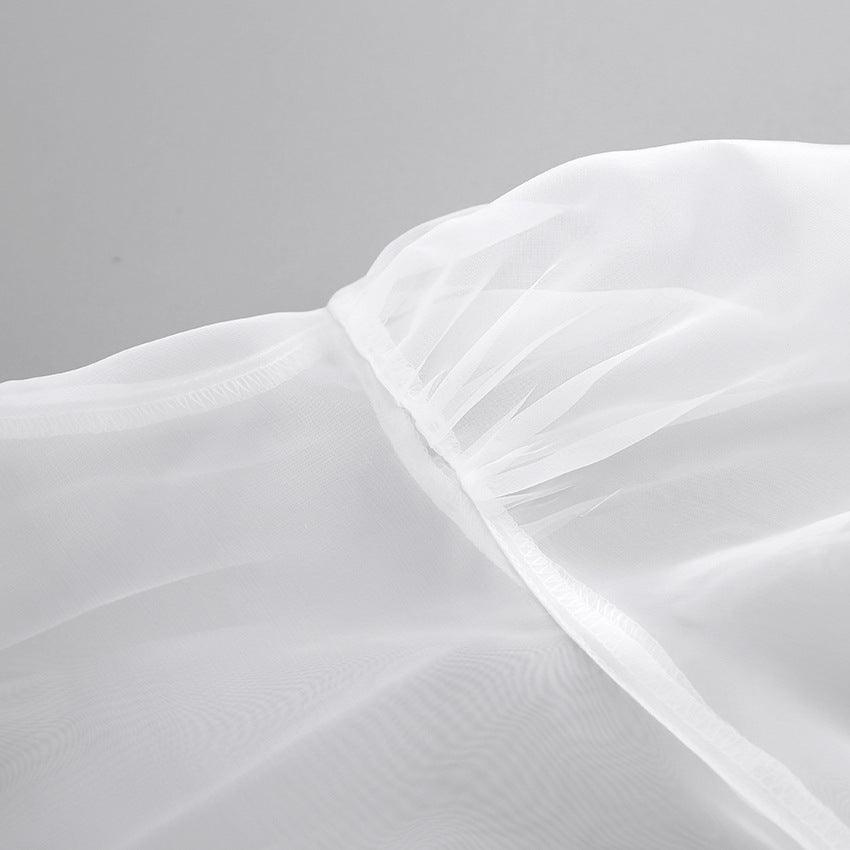 SHEER LANTERN BLOUSE - PRIBO