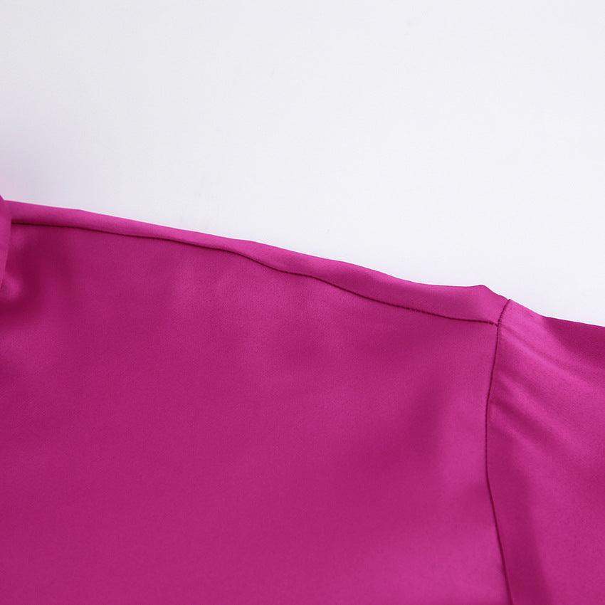 SILK FAUX FEATHER TOP - PRIBO
