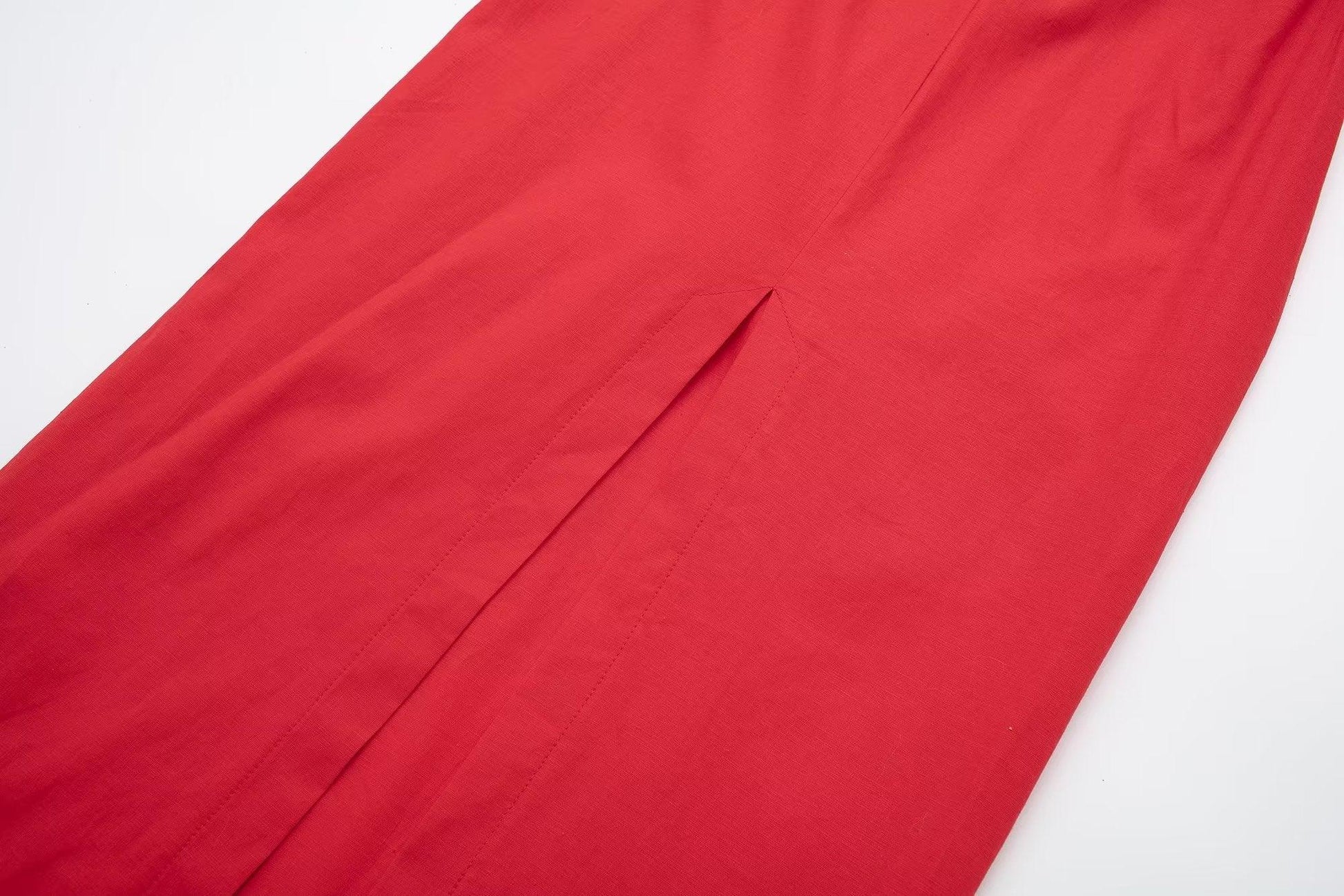 SILK RED DRESS - PRIBO
