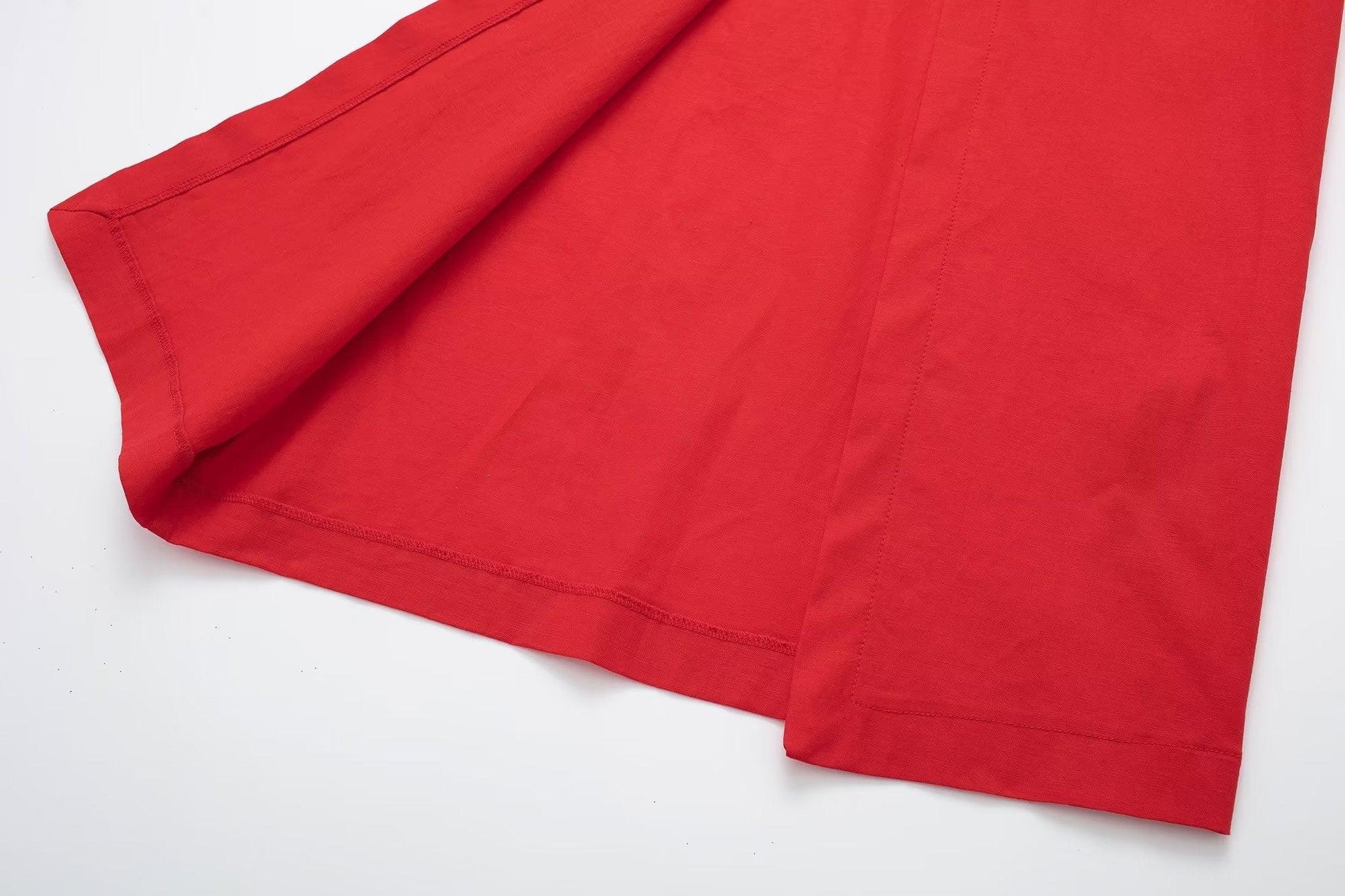 SILK RED DRESS - PRIBO