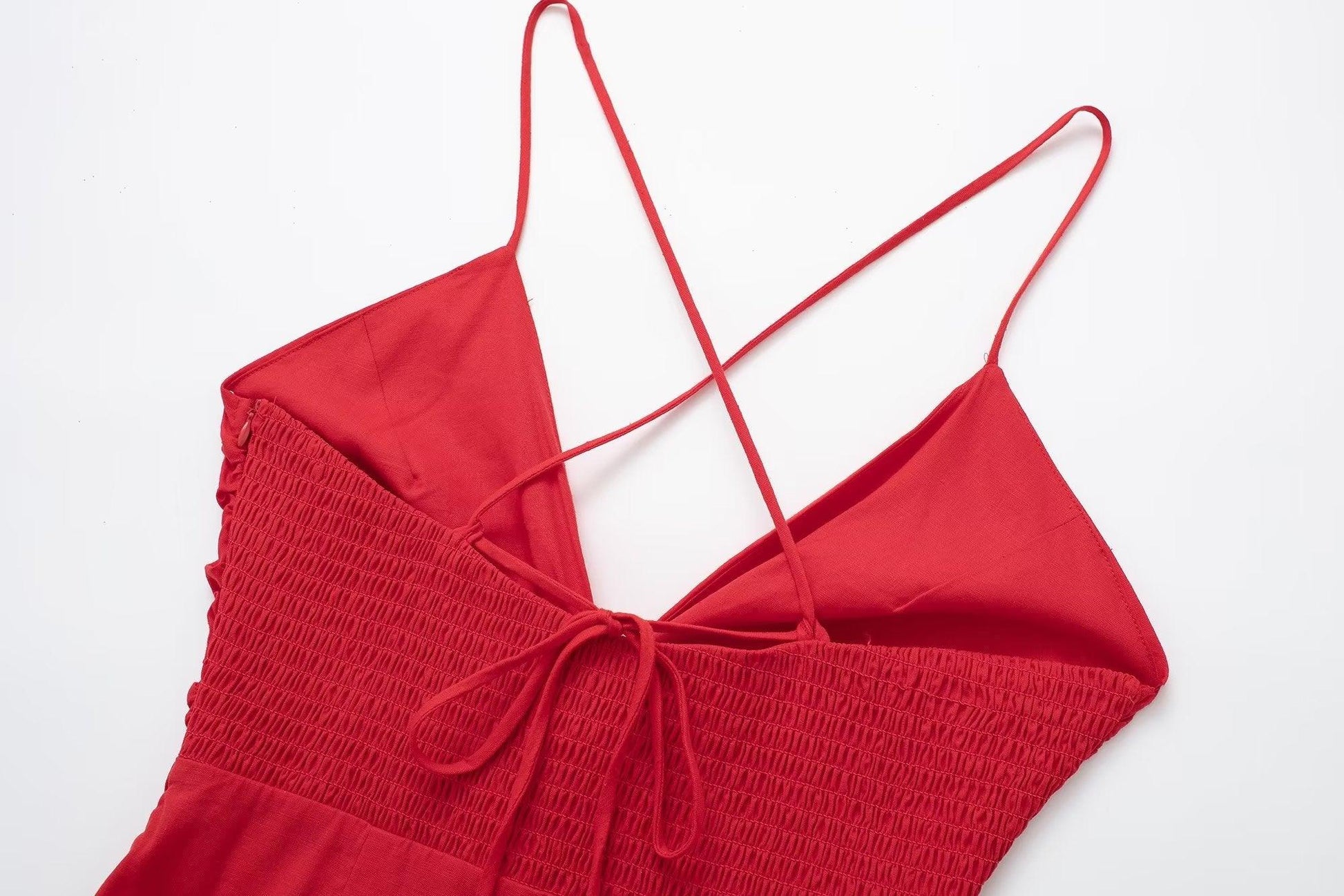 SILK RED DRESS - PRIBO