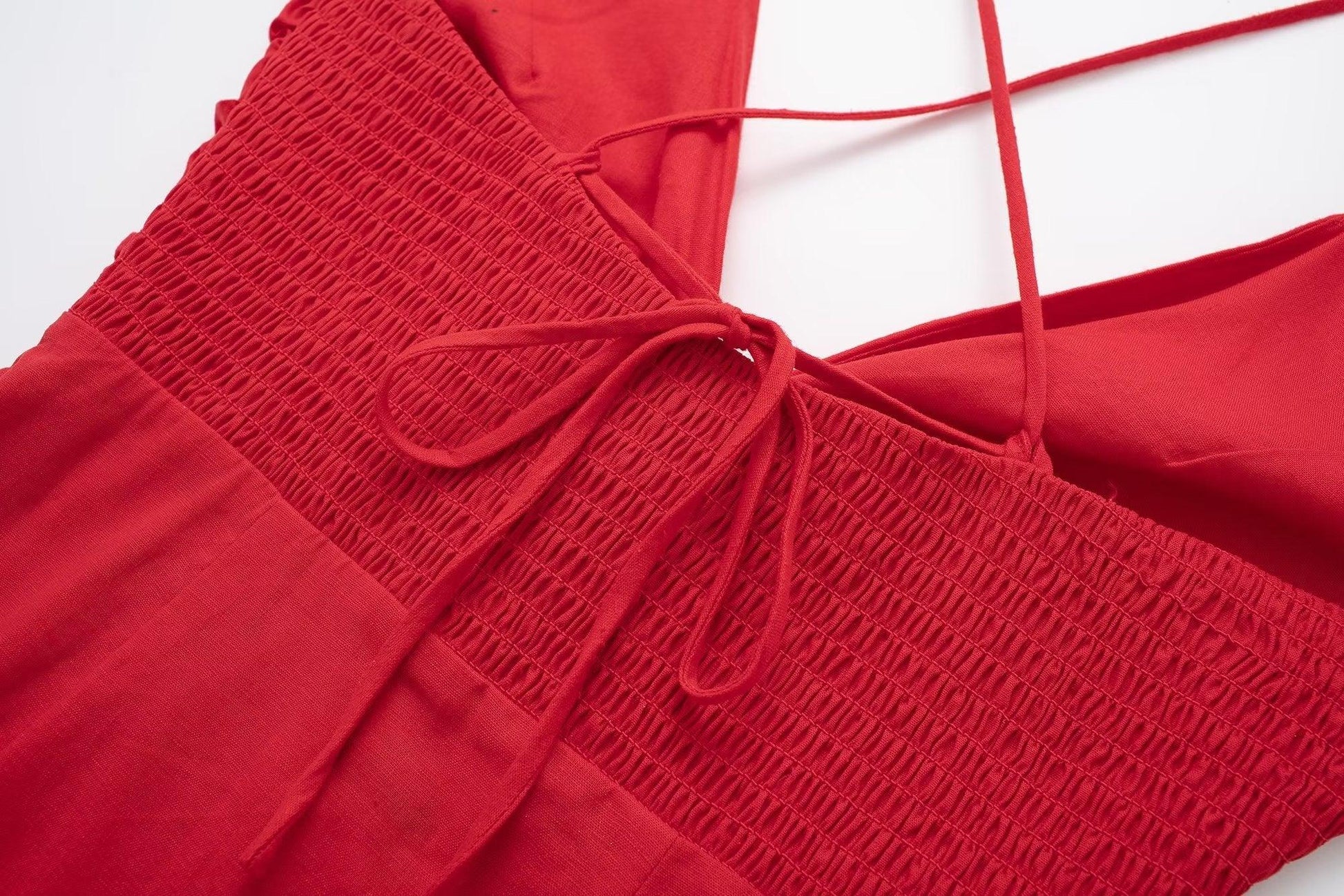 SILK RED DRESS - PRIBO