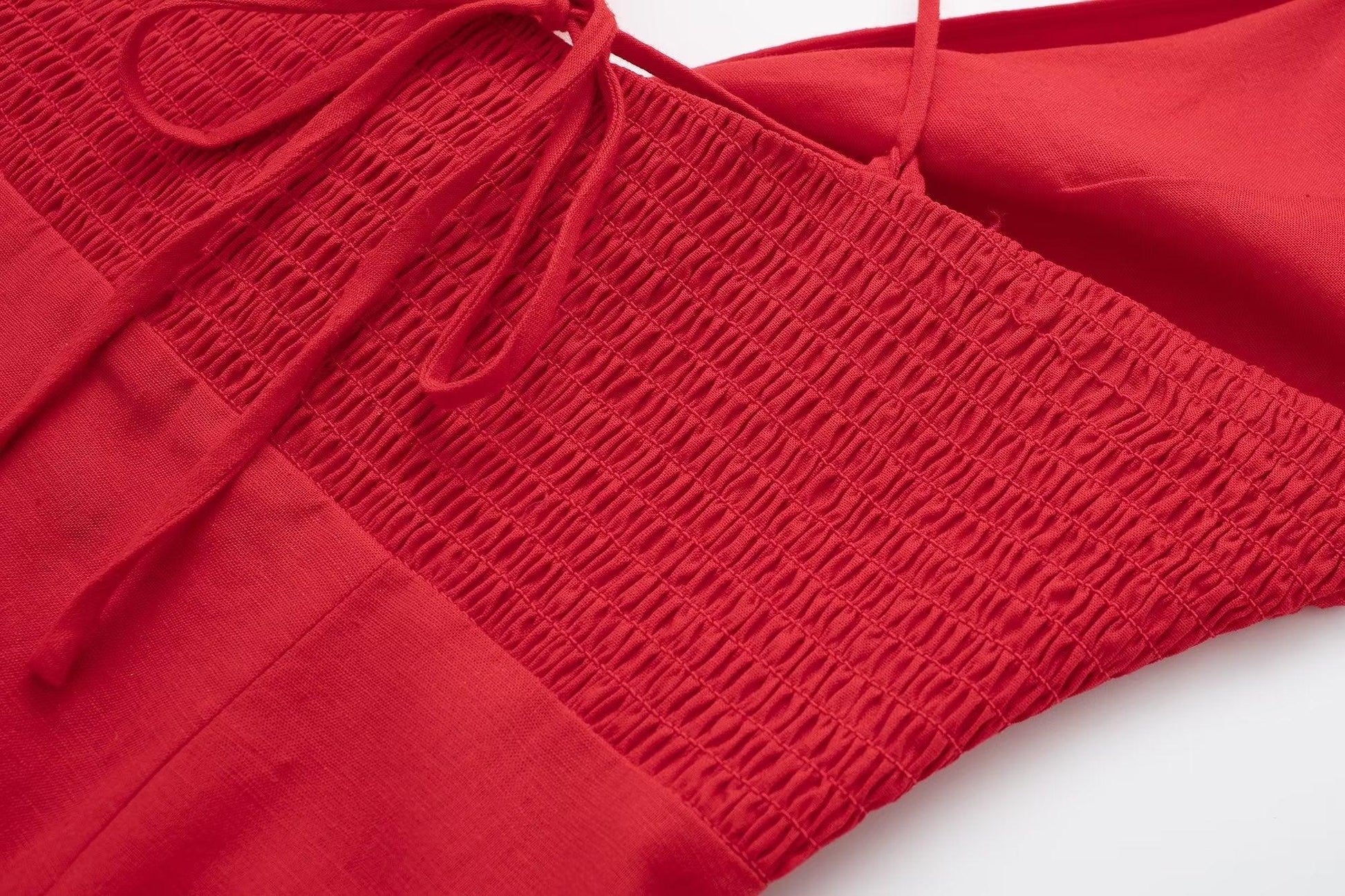 SILK RED DRESS - PRIBO