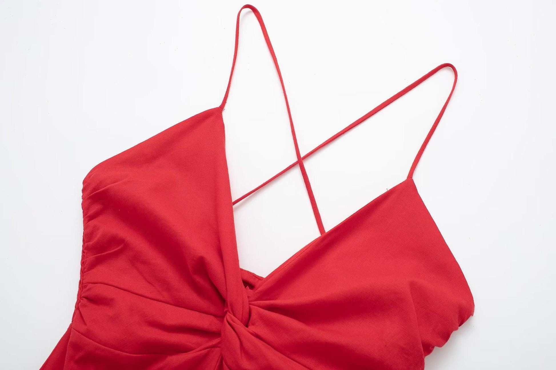 SILK RED DRESS - PRIBO