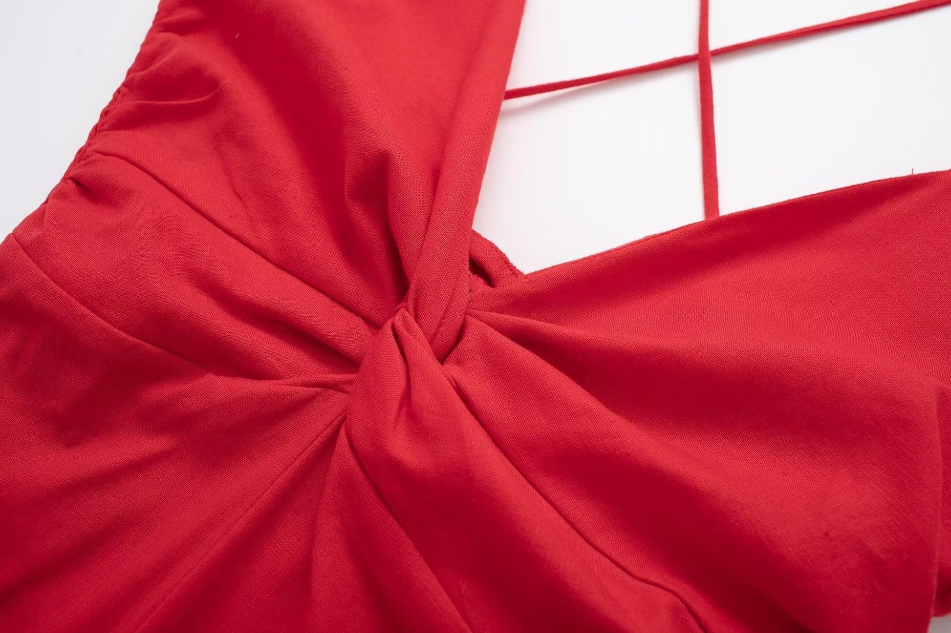 SILK RED DRESS - PRIBO