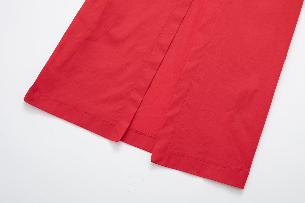 SILK RED DRESS - PRIBO
