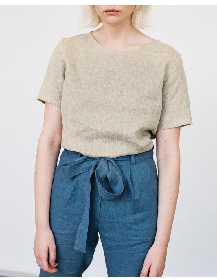 SIMPLE T SHIRT TOP - PRIBO