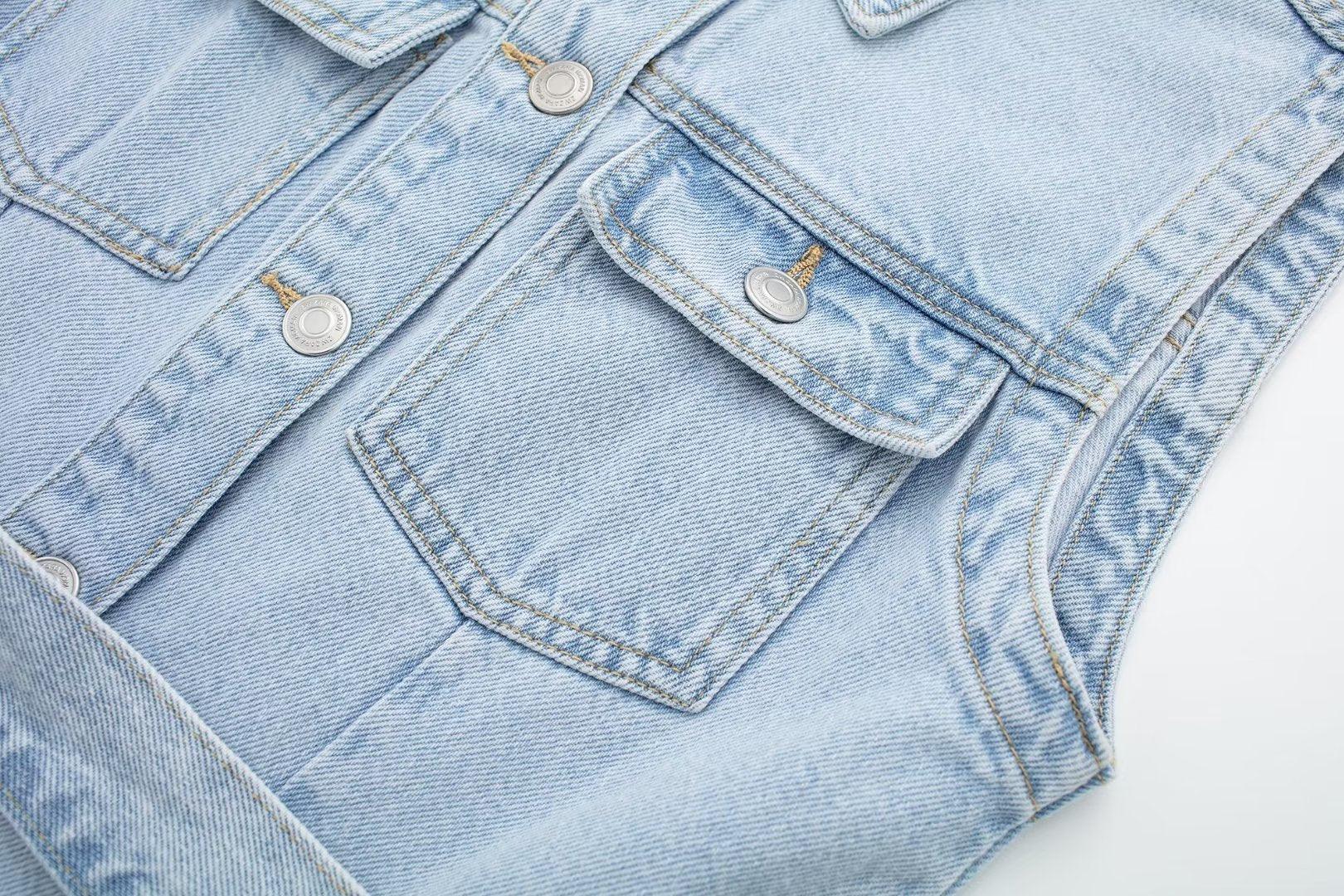 STRAIGHT DENIM DRESS - PRIBO