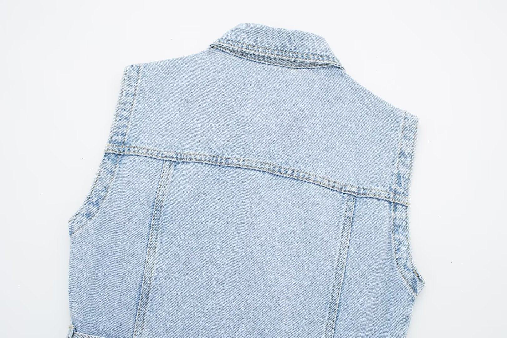 STRAIGHT DENIM DRESS - PRIBO