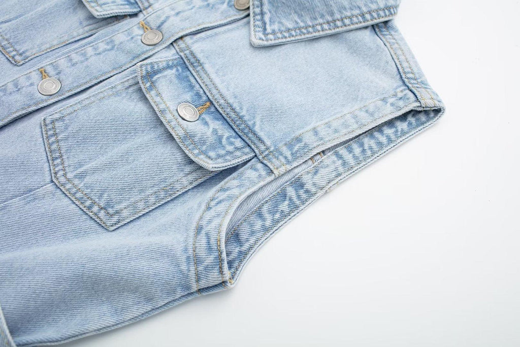 STRAIGHT DENIM DRESS - PRIBO