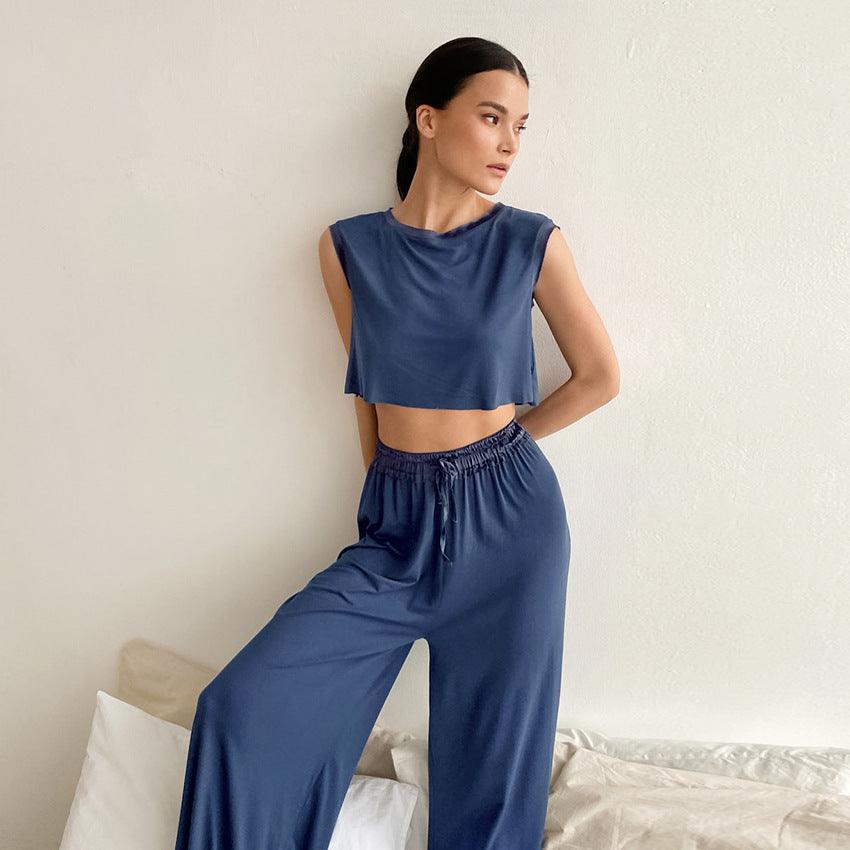 SUMMER CROP & TROUSER SET - PRIBO