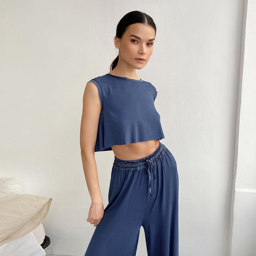SUMMER CROP & TROUSER SET - PRIBO