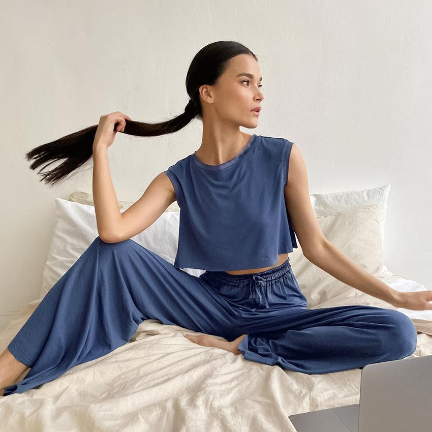 SUMMER CROP & TROUSER SET - PRIBO
