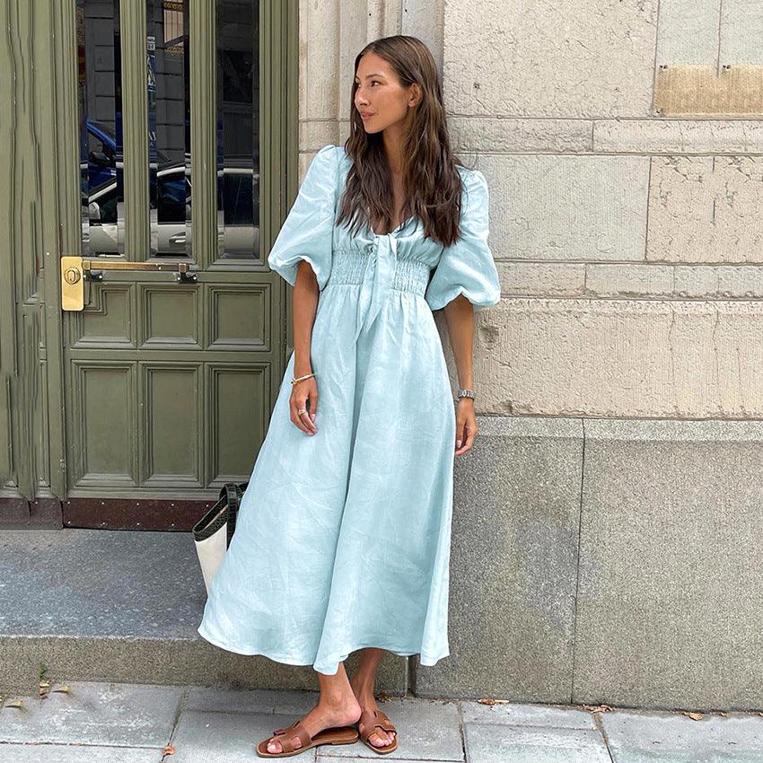 SUMMER FRENCH DESIGN DRESS - PRIBO