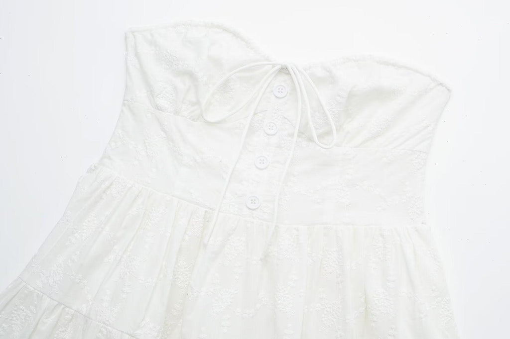 SUMMER WHITE DRESS - PRIBO